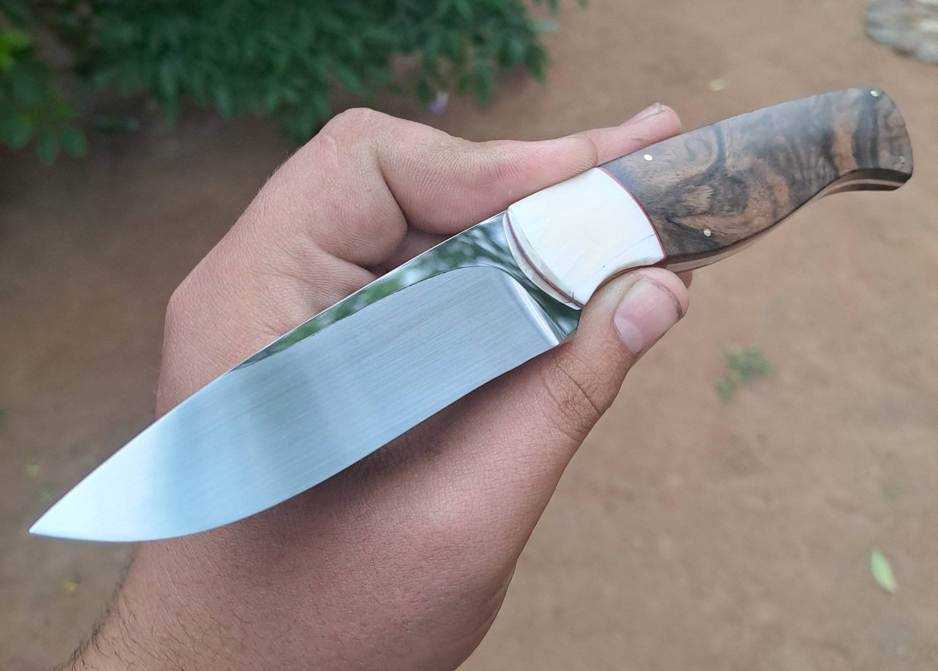 MH Knives slipjoint — exotic wood scales
